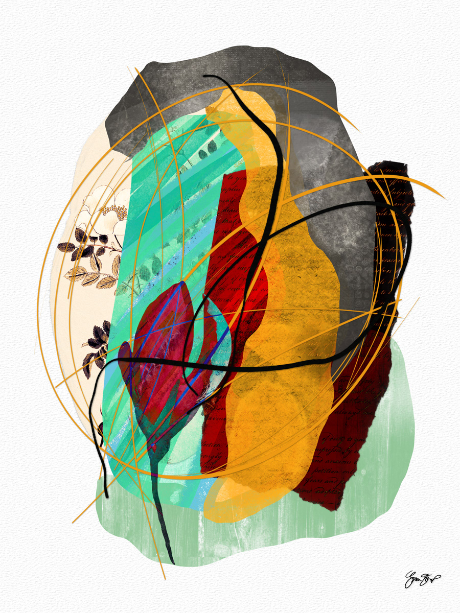 Pressed Rosebud by Gina Startup