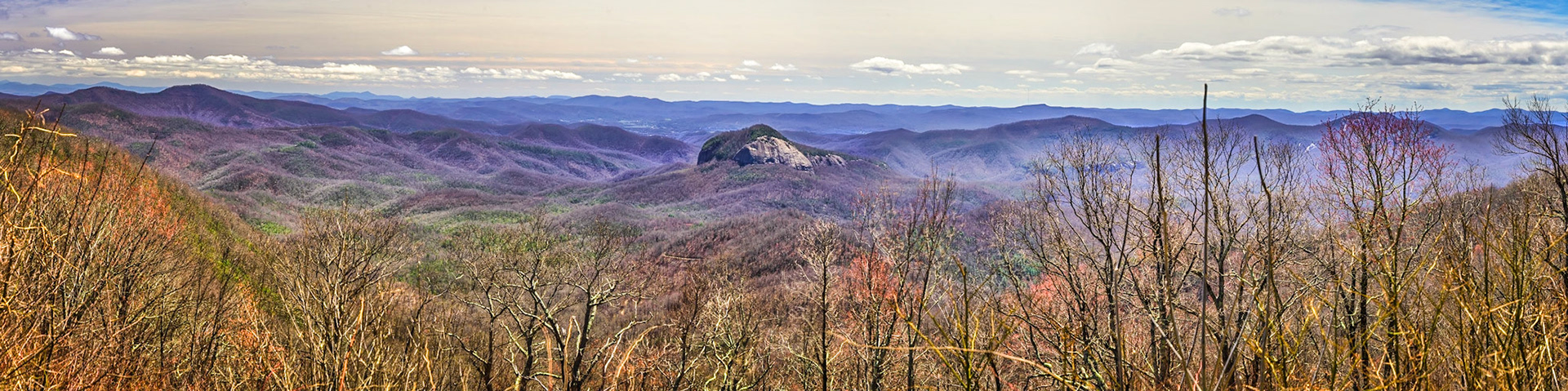 Panorama of Looking Glass Rock
