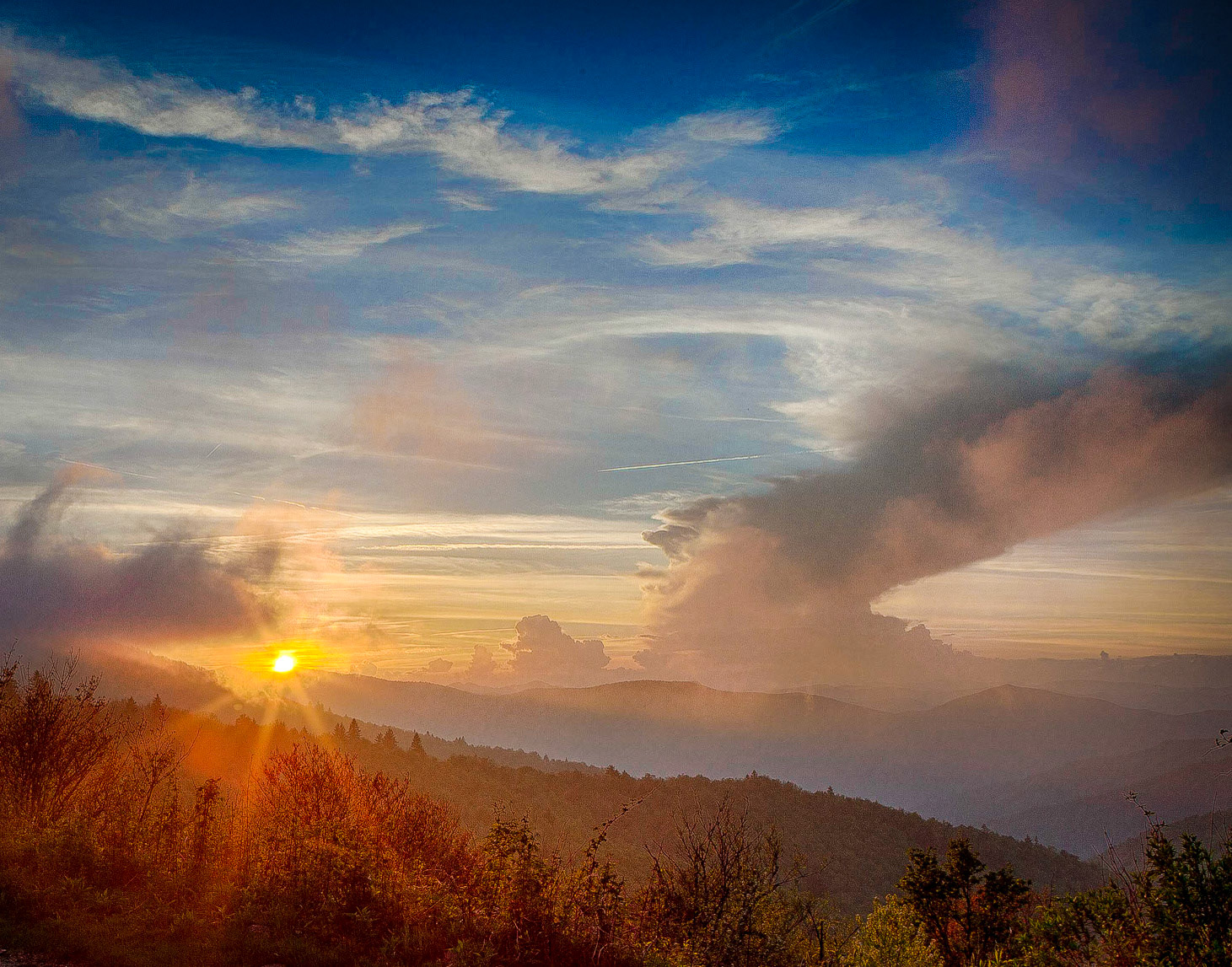 Sunset from Black Balsam