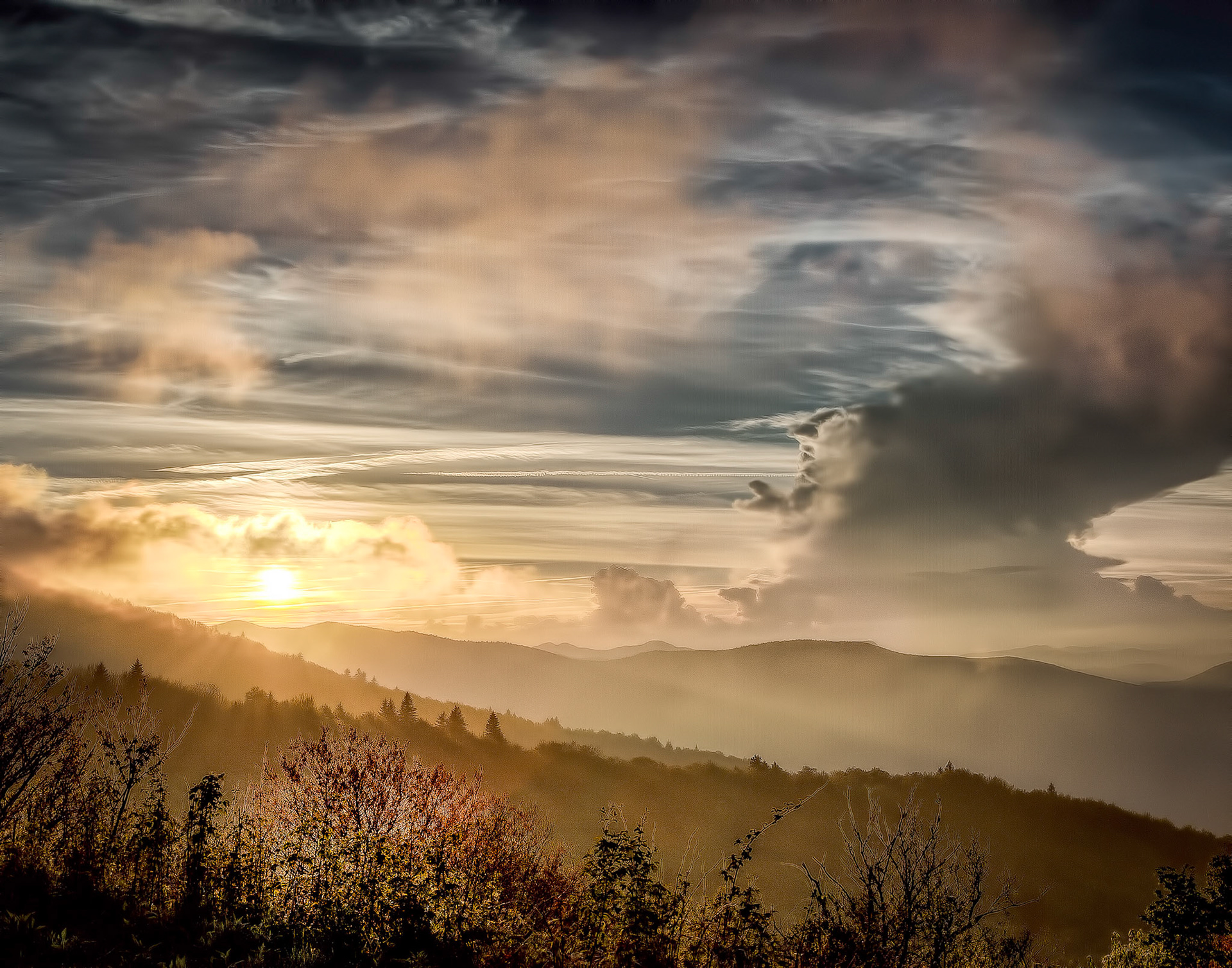 Sunset from Black Balsam 3