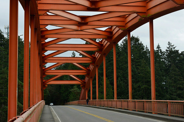 Rainbow Bridge in La Conner, WA