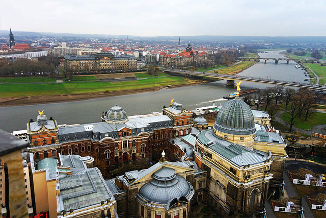 Elbe River in Dresden, Germany