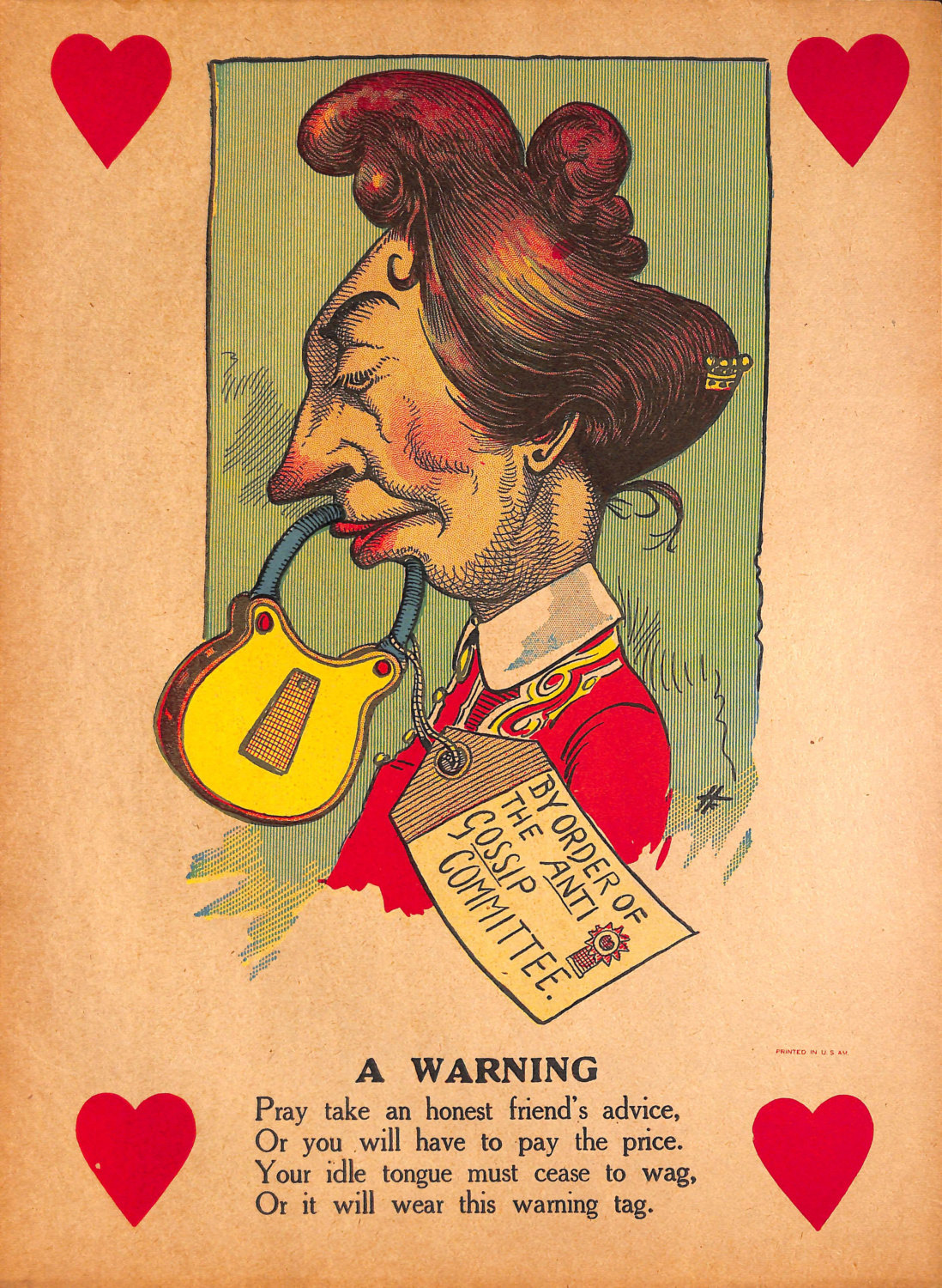 Vintage "Vinegar Valentines" card