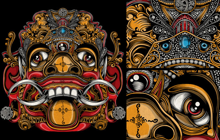 Official Palehorse Portfolio - Balinese Mask Set