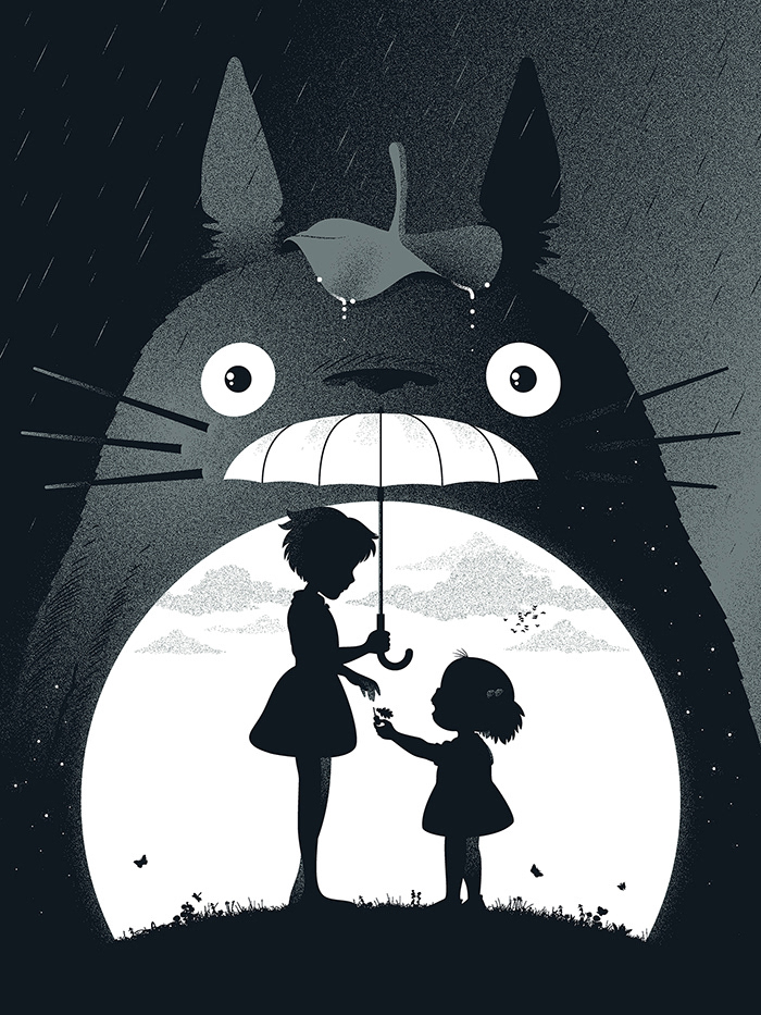 my neighbor totoro silhouette