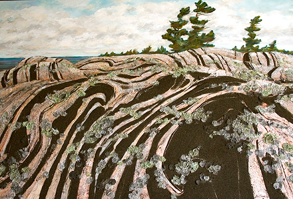 Precambrian Point #2, 2012 - 40 x 60", SOLD