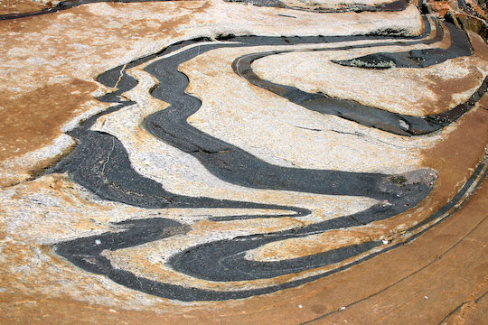 Banded Gneiss Calligraphy, Gooseneck Bay
